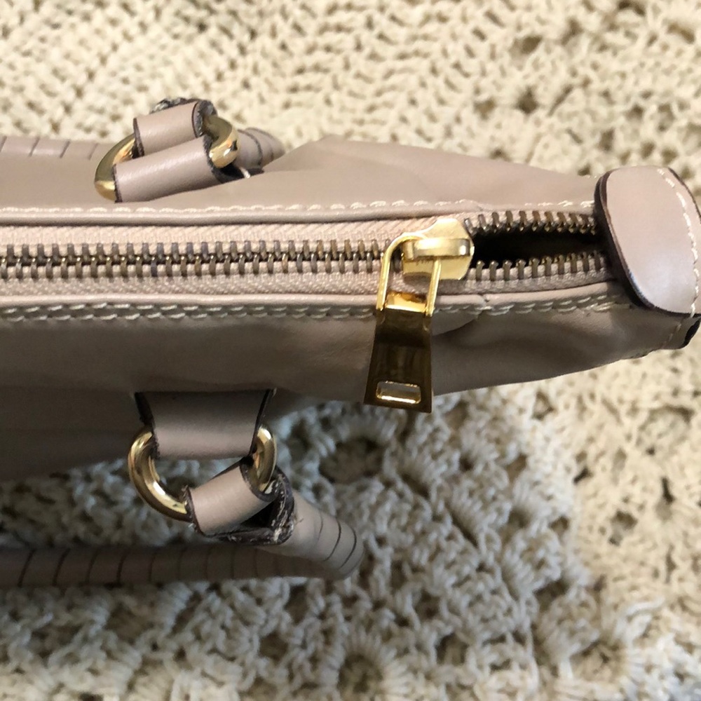 Cavalcanti Taupe Shoulder Bag with Stud Trim - Picture 6 of 14
